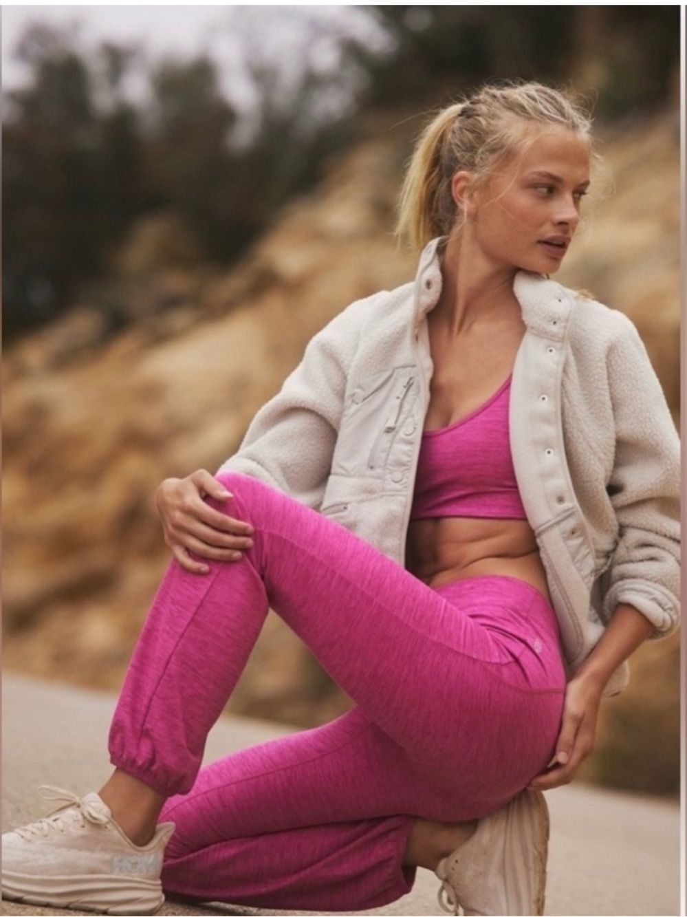 NWT Free People Movement Let's Bounce Heathered Pants - Picture 4 of 6